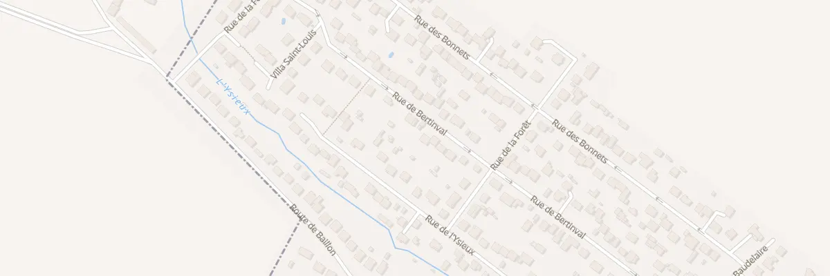 Plan du 43 Rue de Bertinval à Chaumontel