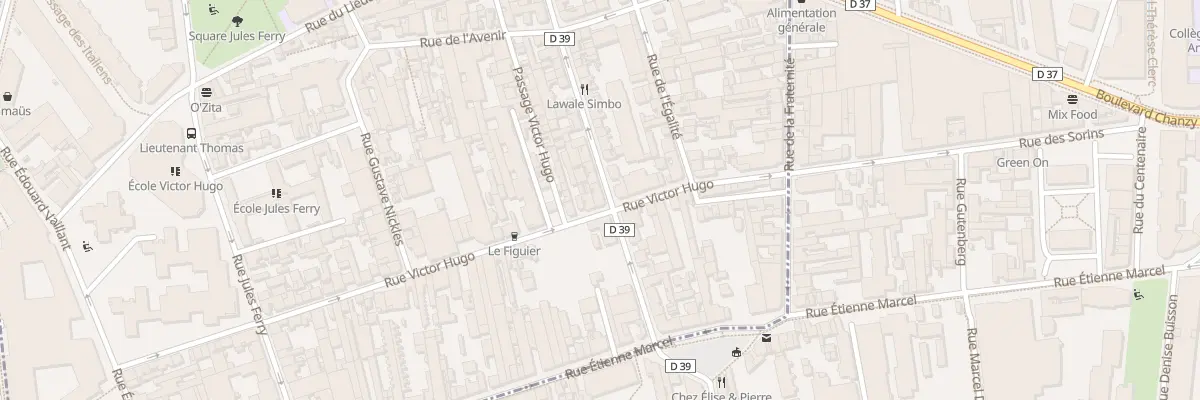 Plan du 168 Rue Robespierre à Bagnolet