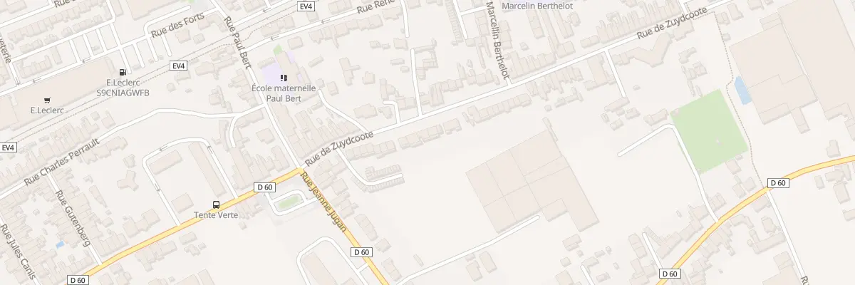 Plan du 134 Rue de Zuydcoote à Dunkerque