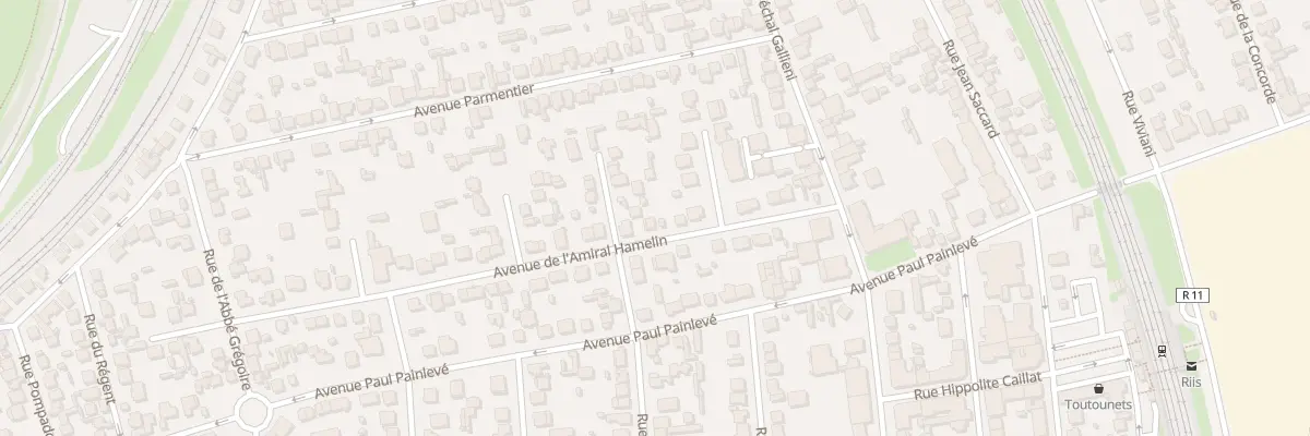 Plan du 14 Av de l’Amiral Hamelin à Villeneuve-le-Roi