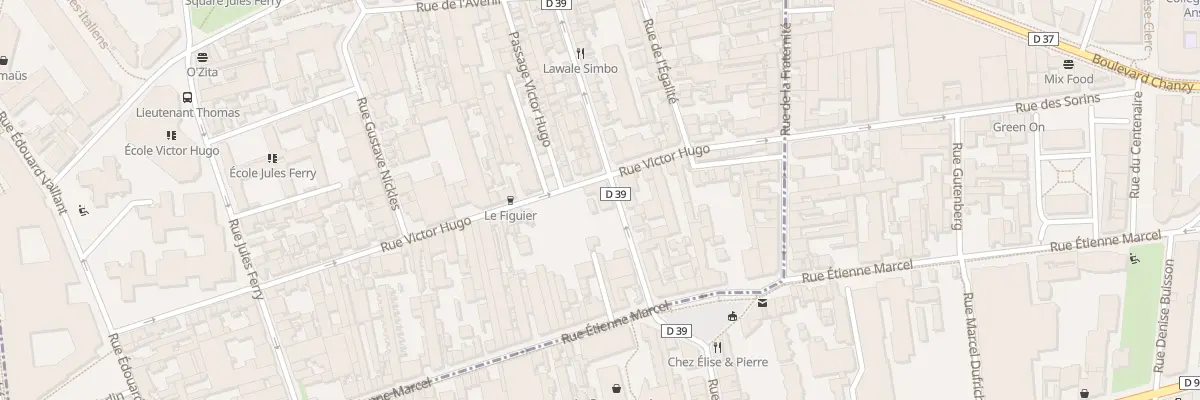 Plan du 172 Rue Robespierre à Bagnolet