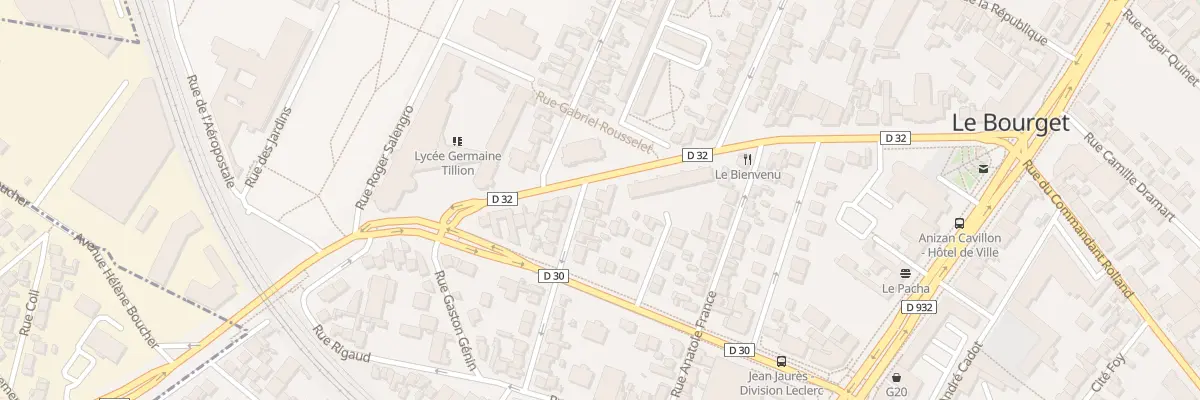 Plan du 31 Rue Anizan Cavillon au Bourget