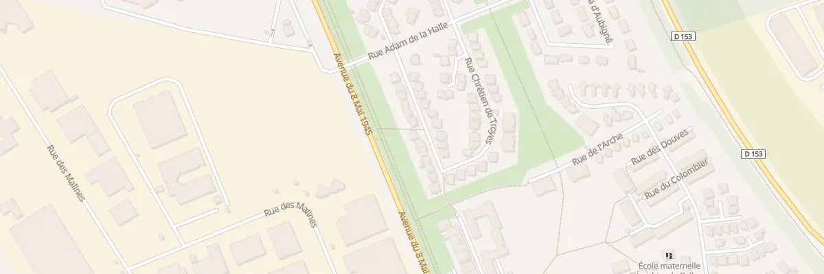 Plan du 14 Rue Chrétien de Troyes à Lisses