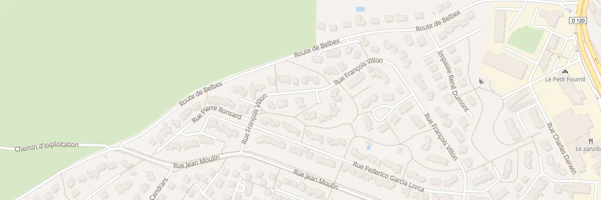 Plan du 55 Rue Francois Villon à Aurillac