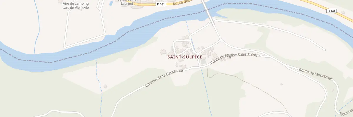 Plan du 5517 Saint Sulpice à Sénergues