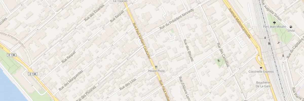 Plan du 209 Rue Vaillant Couturier à Alfortville
