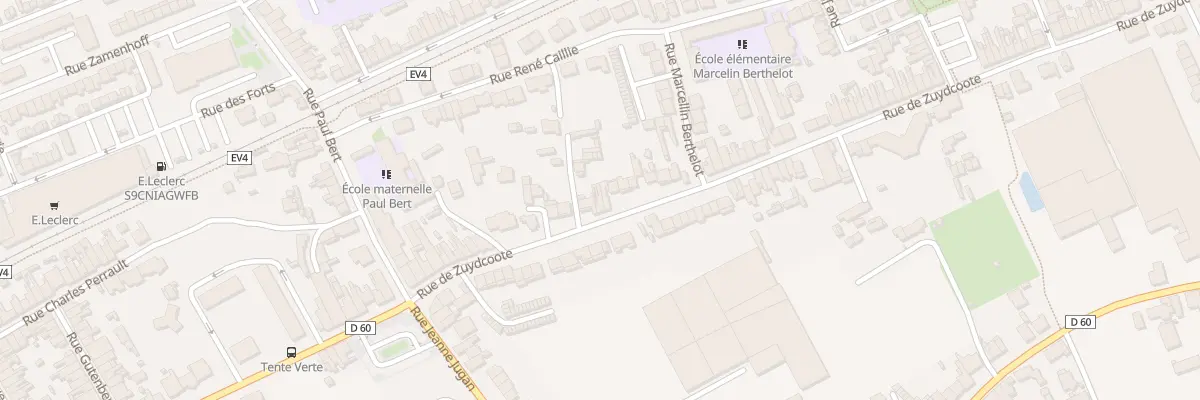 Plan du 157 Rue de Zuydcoote à Dunkerque