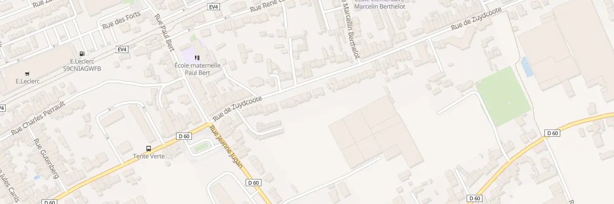 Plan du 142 Rue de Zuydcoote à Dunkerque