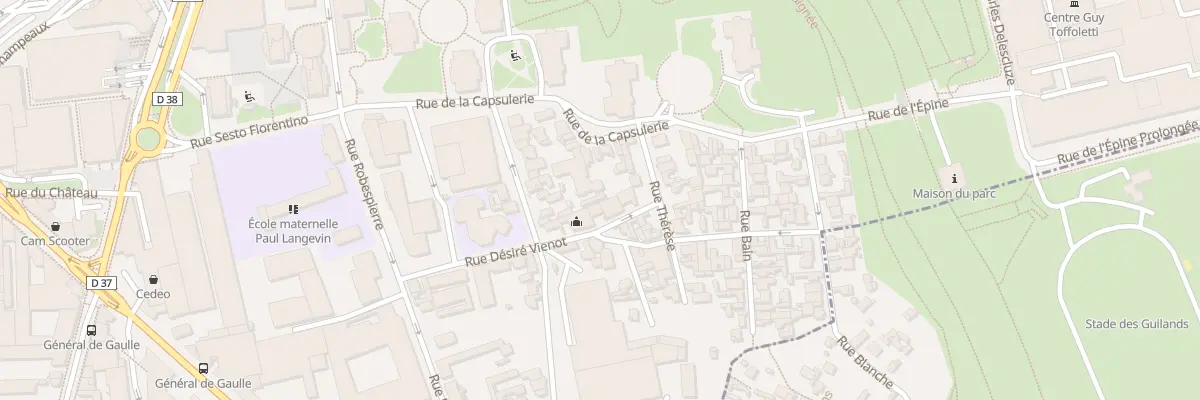 Plan du 25 Rue des Blancs Champs à Bagnolet