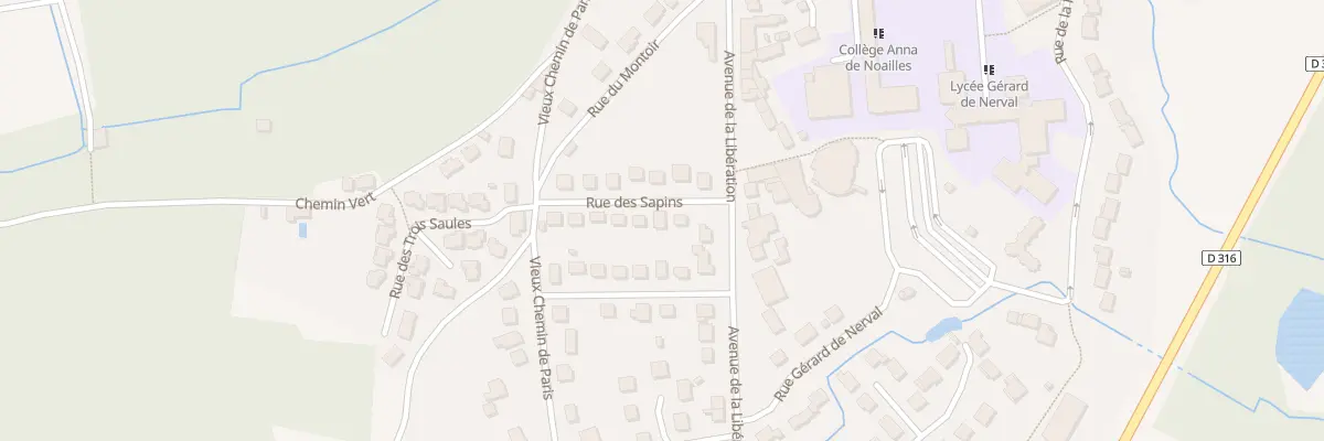 Plan du 5 Rue des Sapins à Luzarches