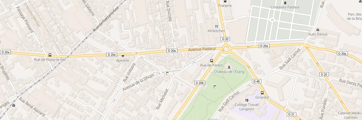 Plan du 175 Av de la Dhuys à Bagnolet