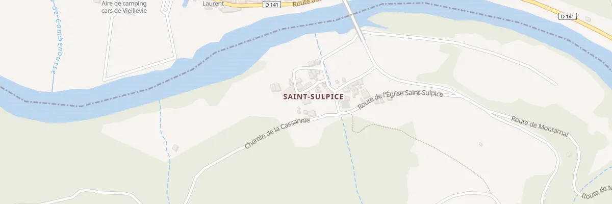Plan du 5273 Saint Sulpice à Sénergues