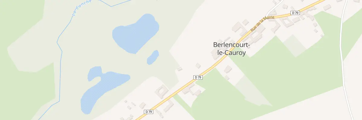 Plan du 442 Rue de la Mairie à Berlencourt-le-Cauroy