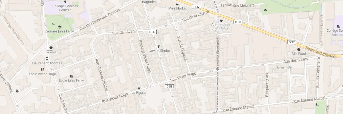 Plan du 195 Rue Robespierre à Bagnolet