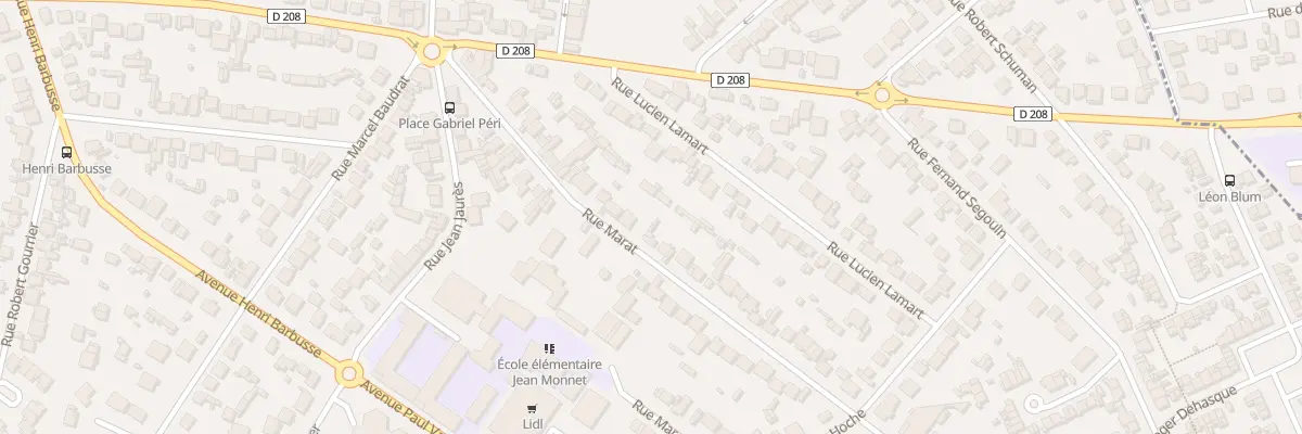 Plan du 23 Rue Marat à Arnouville