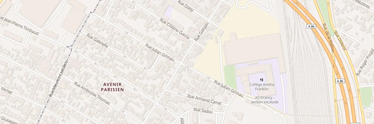 Plan du 75 Rue Julian Grimau à Drancy