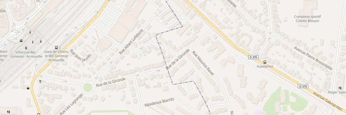 Plan du 20 Rue Henri Sellier à Gonesse