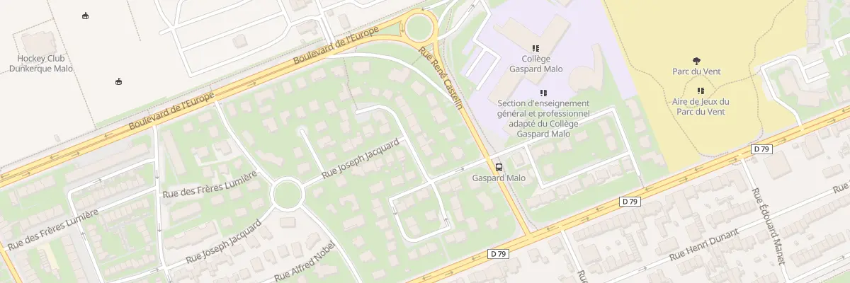 Plan du 75 Rue Joseph Jacquard à Dunkerque