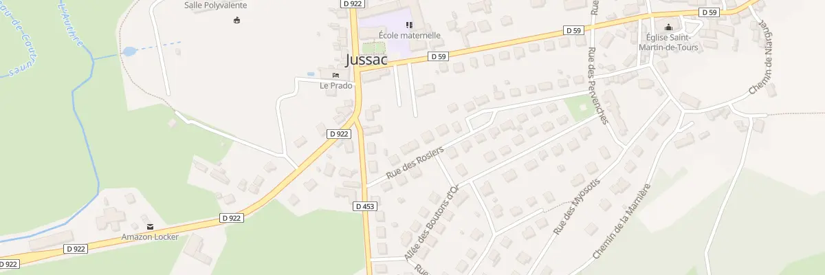 Plan du 5 Rue des Rosiers à Jussac