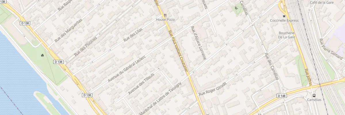 Plan du 216 Rue Vaillant Couturier à Alfortville