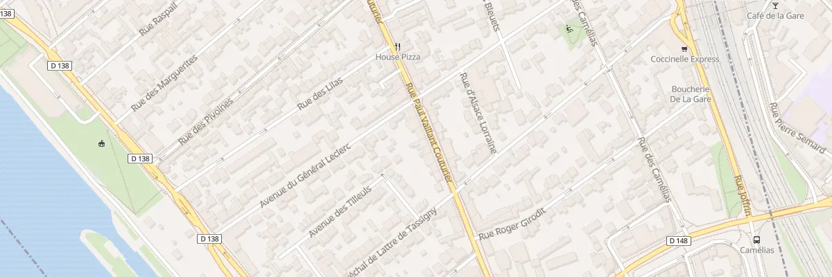 Plan du 214 Rue Vaillant Couturier à Alfortville