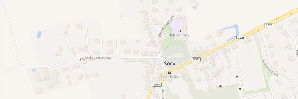 Plan du 1 Rte de Bierne à Socx