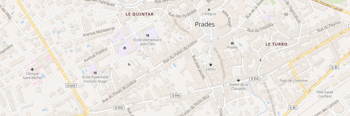 Plan du 31 Rue du Palais de Justice à Prades