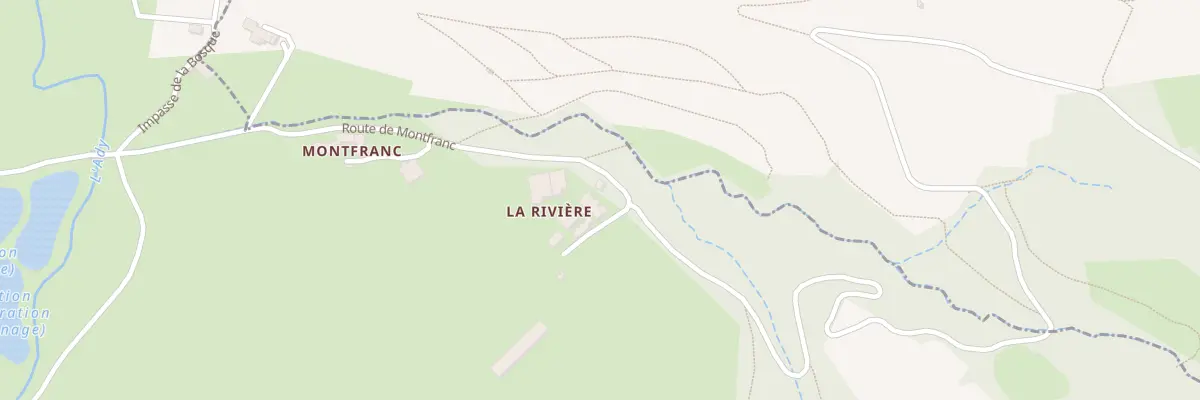 Plan du 8 Rte de Montfranc à Clairvaux-d’Aveyron