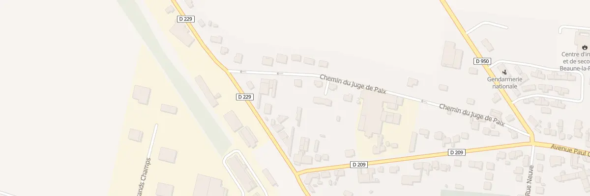 Plan du 38 Av de la Gare à Beaune-la-Rolande