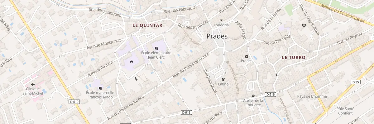 Plan du 26 Rue du Palais de Justice à Prades