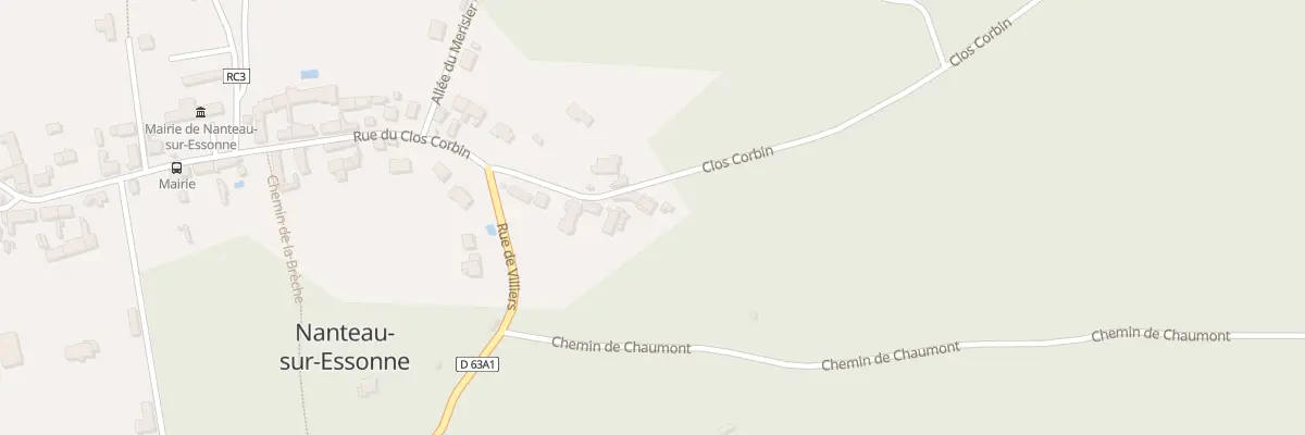Plan du 18 Rue du Clos Corbin à Nanteau-sur-Essonne