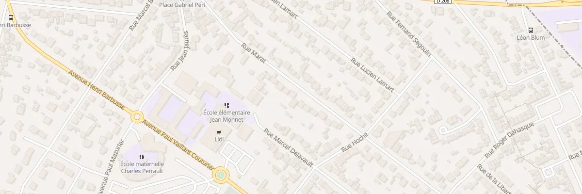 Plan du 36 Rue Marat à Arnouville