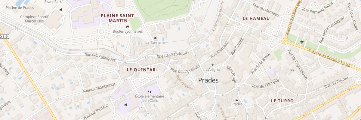 Plan du 14 Imp Quintar à Prades