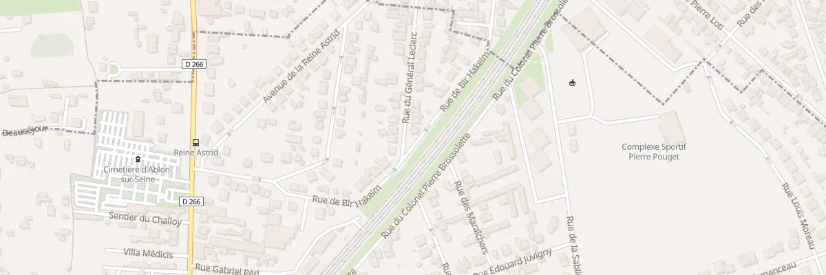 Plan du 2 Rue du Gal Leclerc à Ablon-sur-Seine