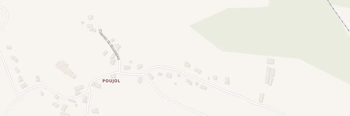 Plan du 6290 Poujol à Roannes-Saint-Mary