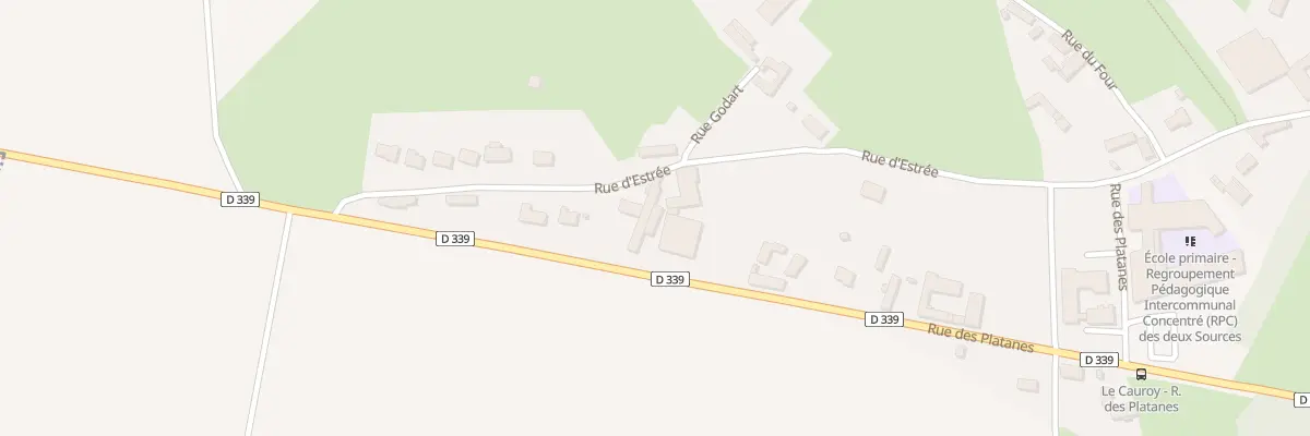 Plan du 361 Rue d’Estree à Berlencourt-le-Cauroy