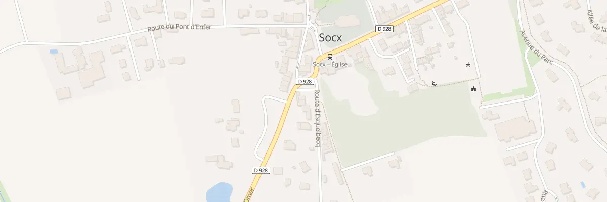 Plan du 1 Rte d’Esquelbecq à Socx