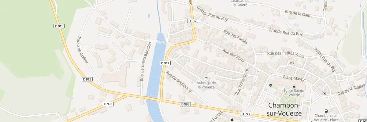 Plan du 30 Rue de la Couture à Chambon-sur-Voueize