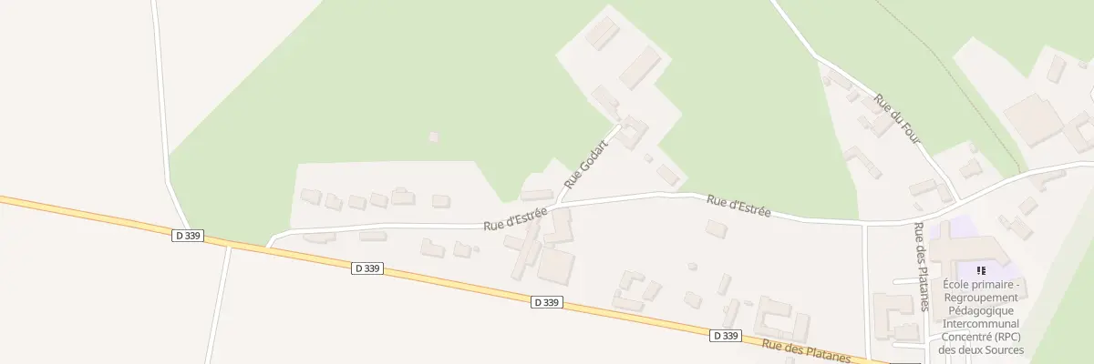 Plan du 354 Rue d’Estree à Berlencourt-le-Cauroy