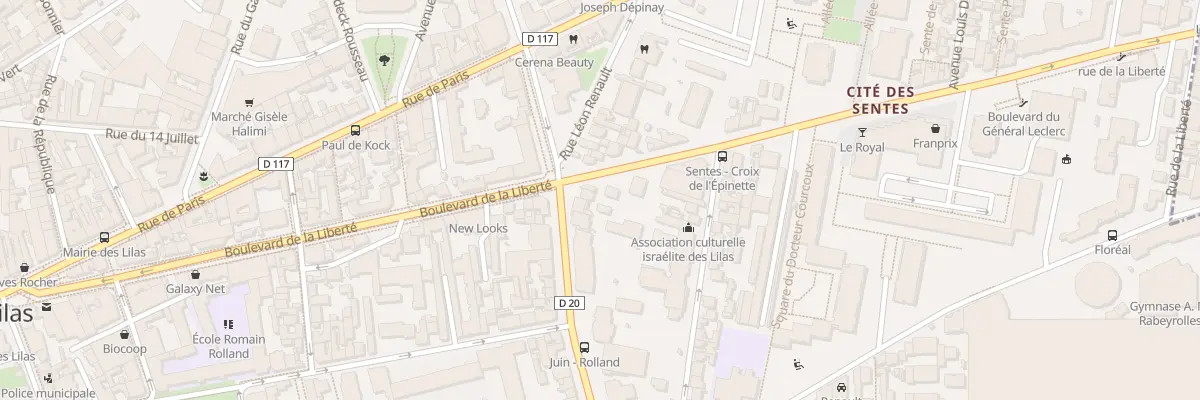 Plan du 2 Bd Gen Leclerc de Hauteclocqu aux Lilas