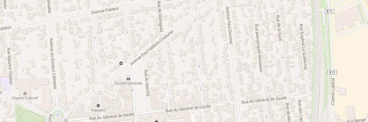 Plan du 11B Rue de la Commune de Paris à Villeneuve-le-Roi