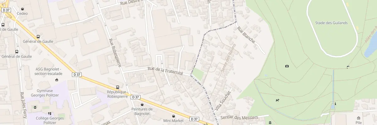Plan du 27 Rue de la Fraternité à Bagnolet