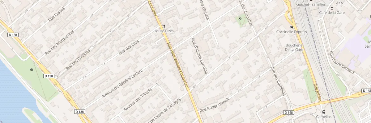 Plan du 229 Rue Vaillant Couturier à Alfortville