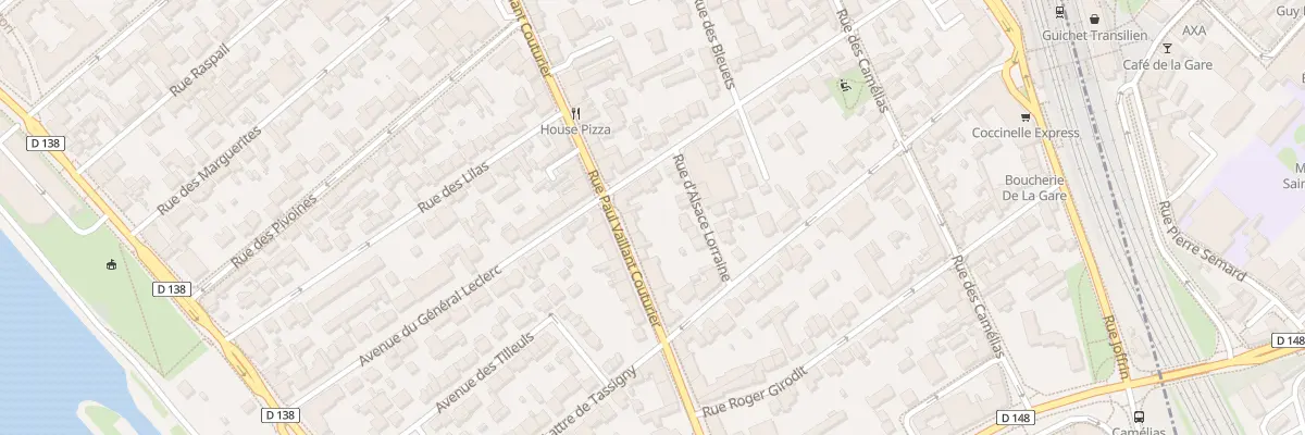Plan du 227 Rue Vaillant Couturier à Alfortville