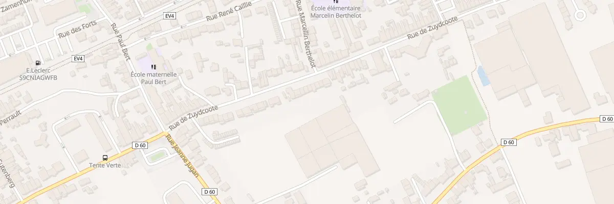 Plan du 210 Rue de Zuydcoote à Dunkerque