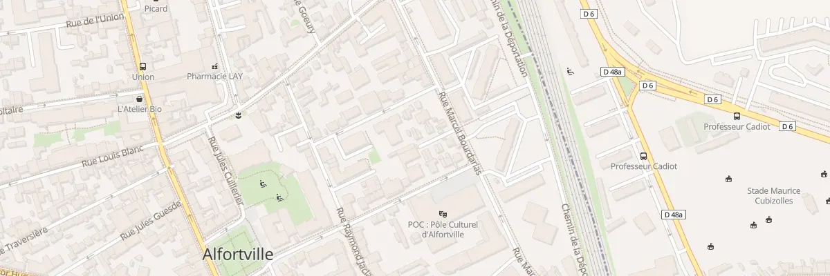 Plan du 72 Rue Marcel Bourdarias à Alfortville