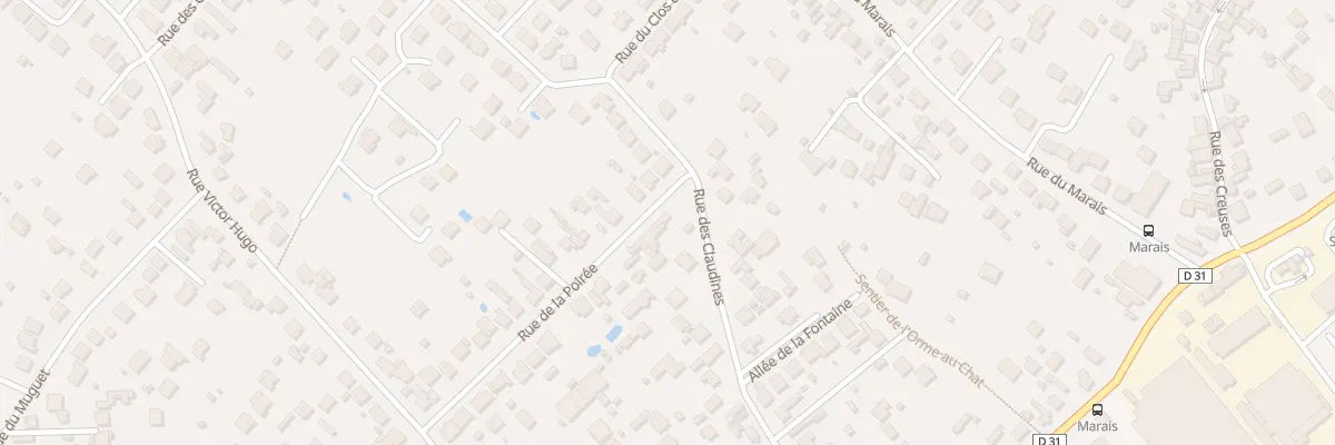 Plan du 25 Rue des Claudines à Draveil
