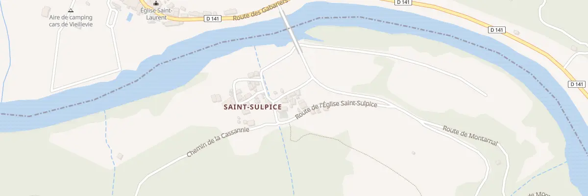 Plan du 5283 Saint Sulpice à Sénergues