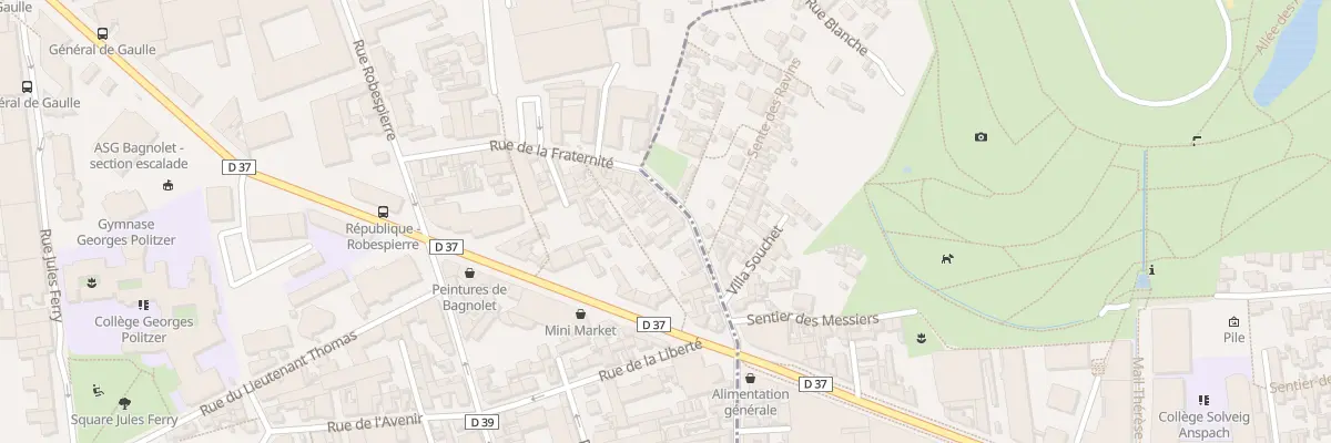 Plan du 42 Rue de la Fraternité à Bagnolet
