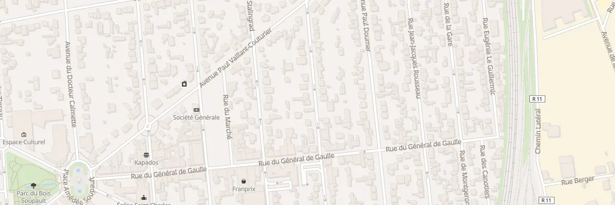 Plan du 7 Rue de la Commune de Paris à Villeneuve-le-Roi